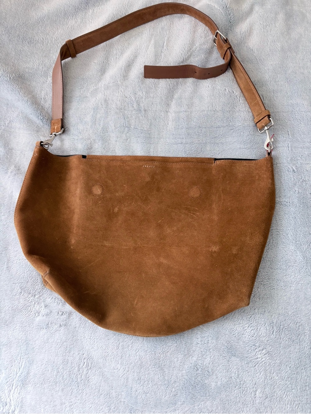 Theory Brown Suede Shoulder Bag